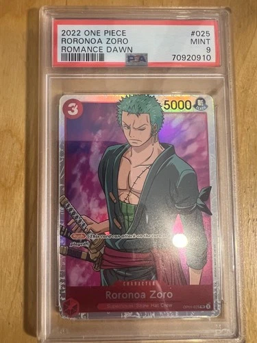 Roronoa Zoro 2022 Roronoa Zoro #OP01-025 Pre-Errata