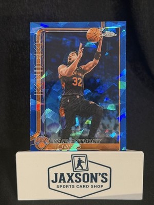 2025-26 Topps Chrome Update Sapphire Karl-Anthony Towns #21 Knicks