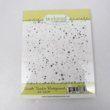 Taylored Expressions "Twinkle Twinkle Background" Stars Rubber Stamp Set