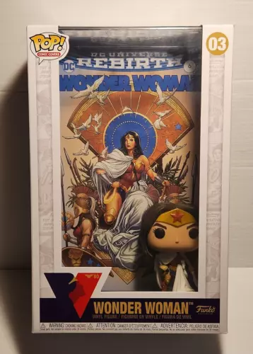 Funko Pop! Comic Covers: Wonder Woman #03 Rebirth 80th Anniversary Vinyl Figure