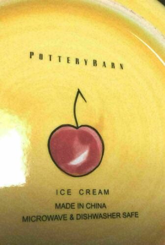 Set di quattro piatti da dessert in ceramica per fienile modello nome gelato - Foto 7 di 7