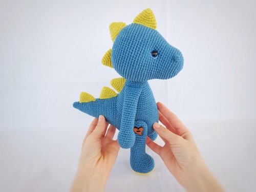 Crochet dinosaur pattern in English, Babies Collection - Amigurumi Toys pattern - Picture 3 of 6