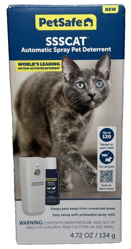 PetSafe SSSCAT Motion-Activated Cat Deterrent Spray PPD00-17617 New