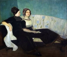 Decoration Poster.Home room art.Interior design.Mother Daughter painting.7349