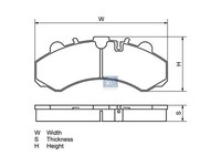 Scheibenbremsbelagsatz - DT Spare Parts 2.00854