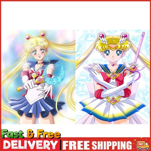 Sailor Moon 5D DIY Full Round Drill Diamond Painting Mosaic Art Cross Stitch Kit