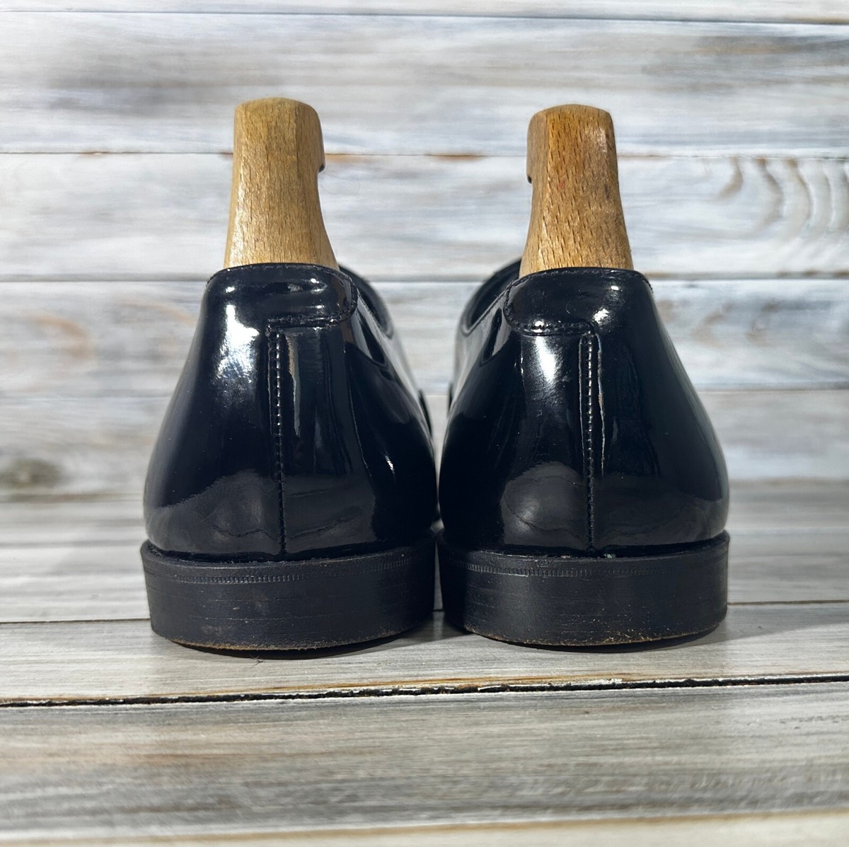 Crockett & Jones Cheam Black Patent Leather Oxford Made In England