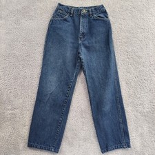 USA Made Vintage Wrangler Jeans High Waist Womens Size 8 Straight Leg Inseam 23"