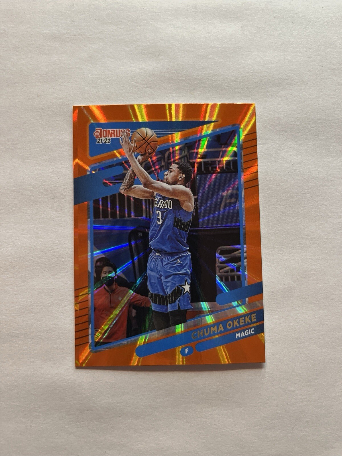 2021-22 Panini Donruss - Holo Orange Laser #36 Chuma Okeke