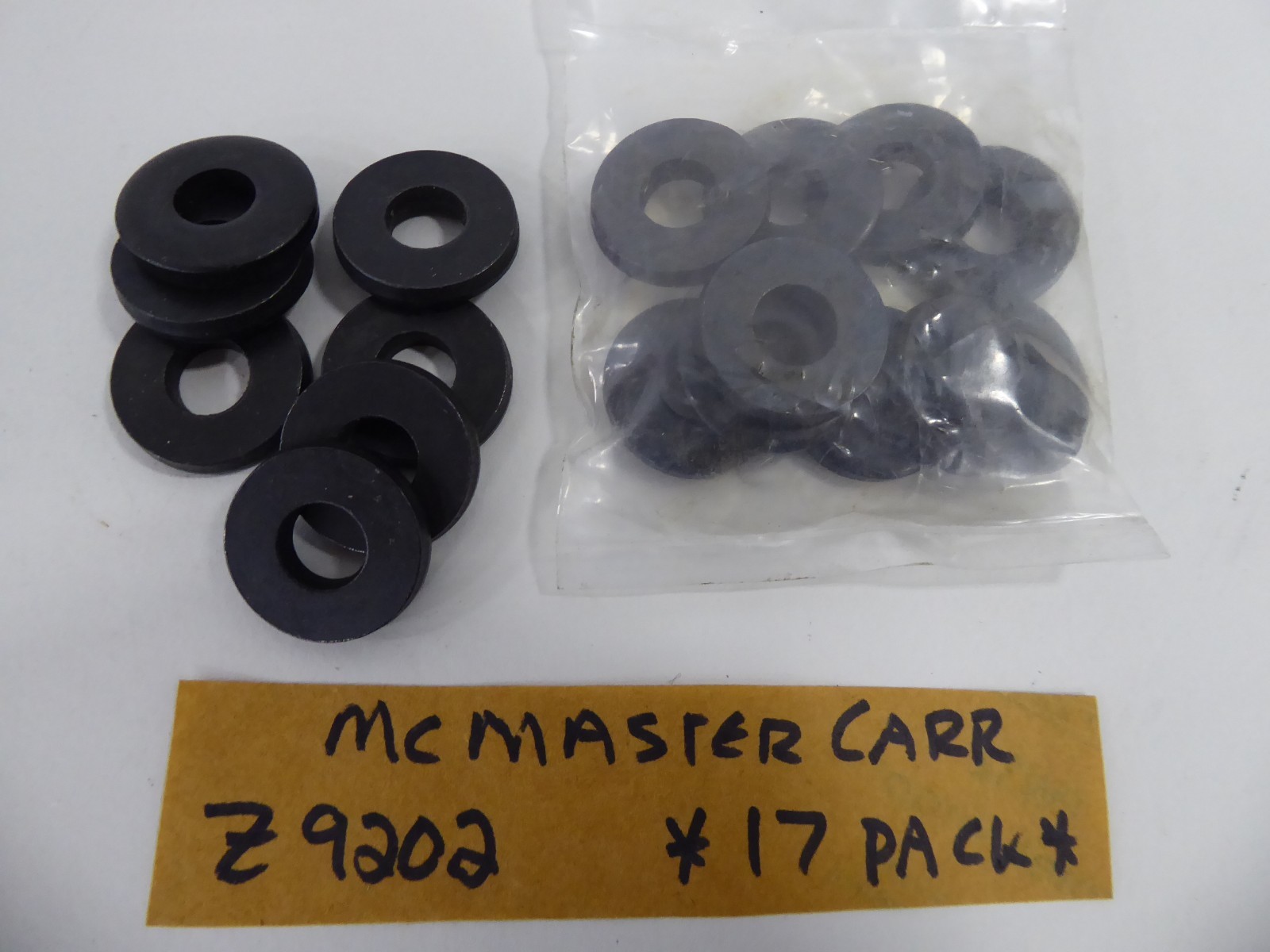McMasterCarr Z9202 Flat Washer 3/8" Steel (Pack of 17) for sale online