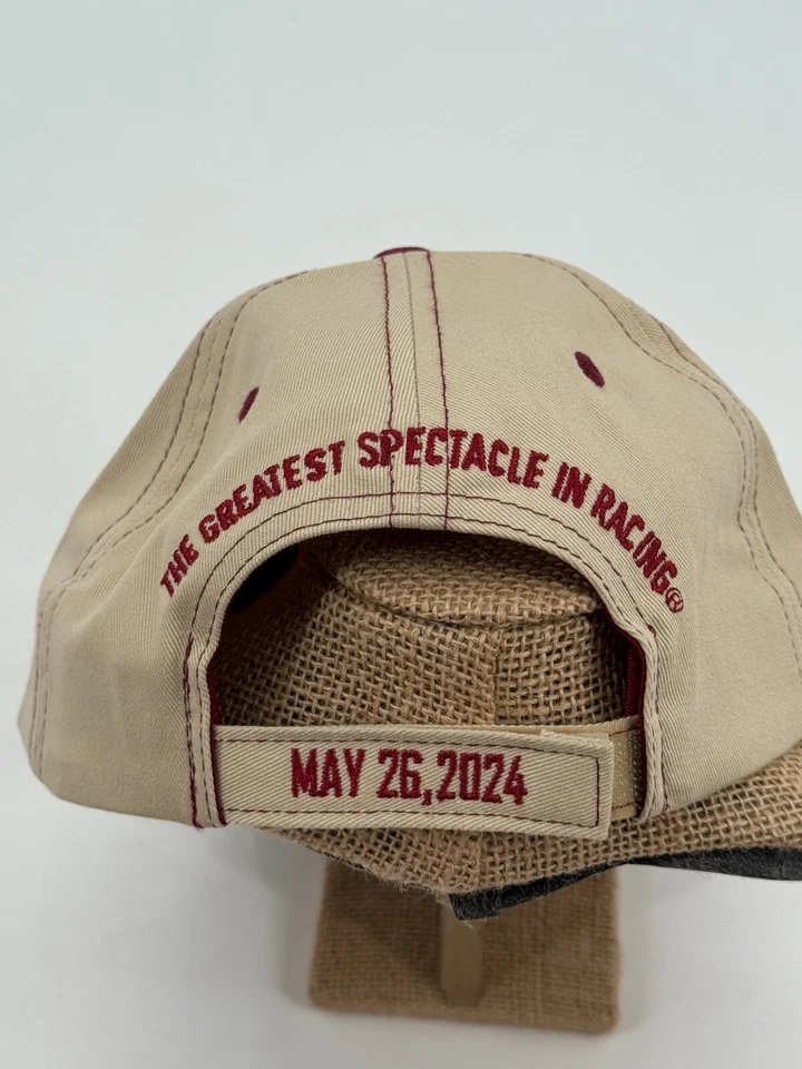 Gorra IndyCar 2024 Indianapolis 108th Indy 500 Gainbridge bronceada ajustable nueva Foto 3 de 4