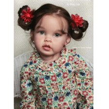 Huge 30 Inch Reborn Baby Doll with Hand-Rooted Hair Already Finished Doll Gift