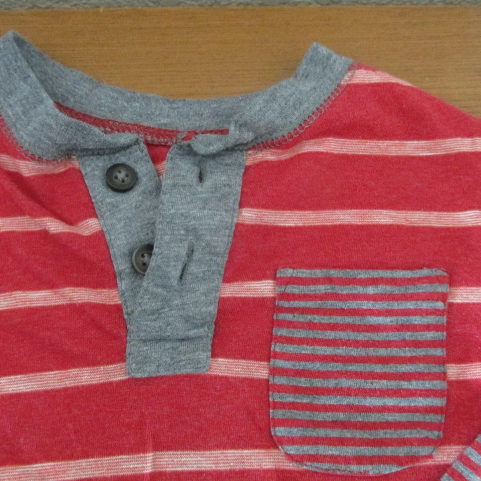 Arizona Jean Co T Shirt Toddler Boys Size 3T Red Stripe Long Sleeve Pullover Tee - Image 3 of 4