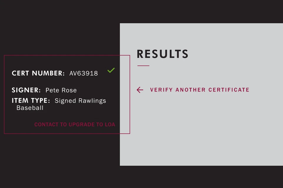 Pete Rose Autographed Signed Hall Of Fame HOF Baseball JSA - Image 3 of 3