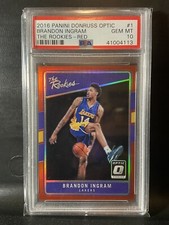 2016-17 Donruss Optic Red Prizm The Rookies #1 Brandon Ingram RC /99 PSA 10