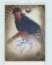 HENRY OWENS 2015 Bowman Inception PROSPECT AUTOGRAPHS PA-HO AUTO BOSTON RED SOX