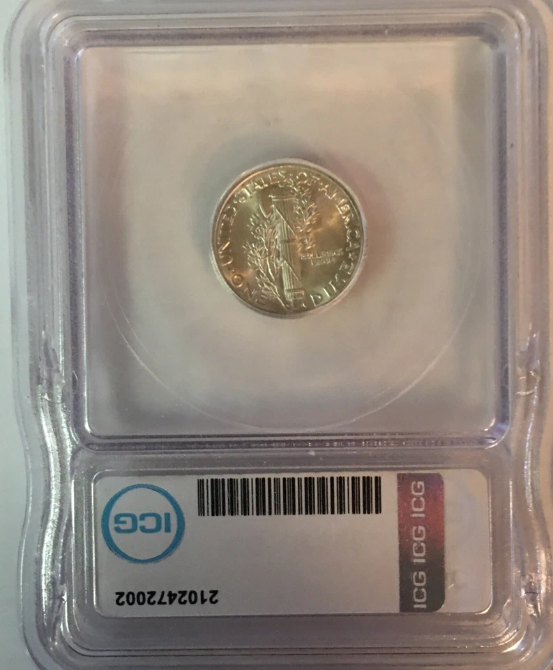 1936 MERCURY DIME ~ ICG MS66 Great Price !!! - Image 4 of 4