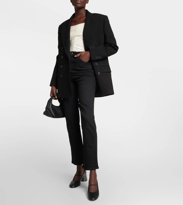 Khaite Abigail high-rise straight-leg jeans Size32
