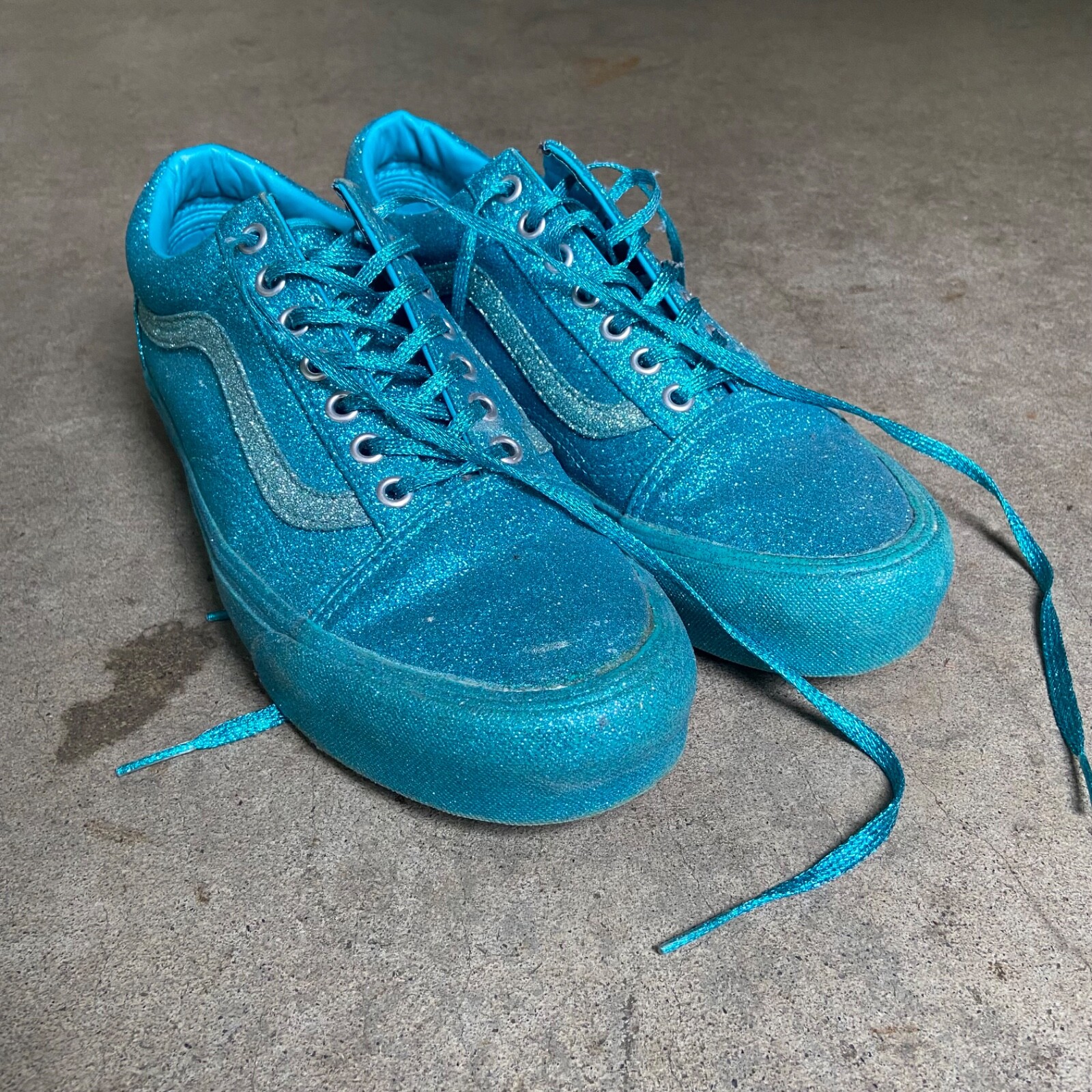 Size VANS Opening Ceremony x Old Skool LX Glitter Blue