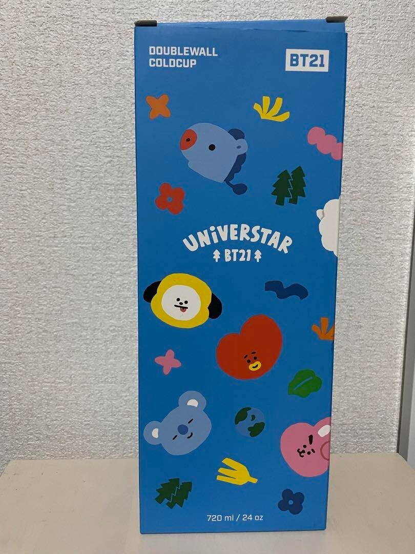 BTS BT21 Official Cold Cup Tumbler 720ml Universar Double Wall