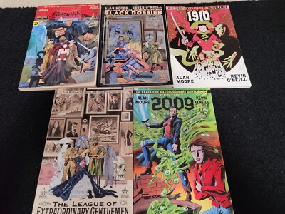 League of Extraordinary Gentlemen Vol I & II, 1910, 2009, BLack Dossier TPB