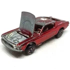 Hot Wheels Redline Custom Mustang 1967/68 Red Champagne Interior Made In USA