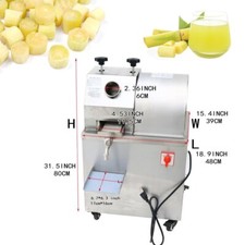 Vertical Electric Sugar Cane Ginger Press Juicer Juice Machine Extractor Mill