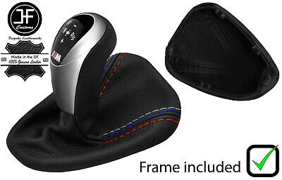 For BMW E90 E91 E92 E93 2005-2013 Shift /& E brake Boot Grey Genuine Leather