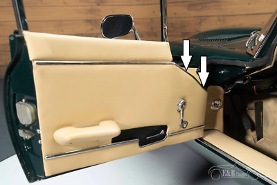 JAGUAR E-TYPE S1 S2 TÜR VORNE OBEN CHROM FINISHER VERKLEIDUNG LINKS BD26545