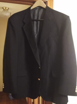 David Gold Jacket David Taylor suit jacket, 46L, gold buttons, black | eBay