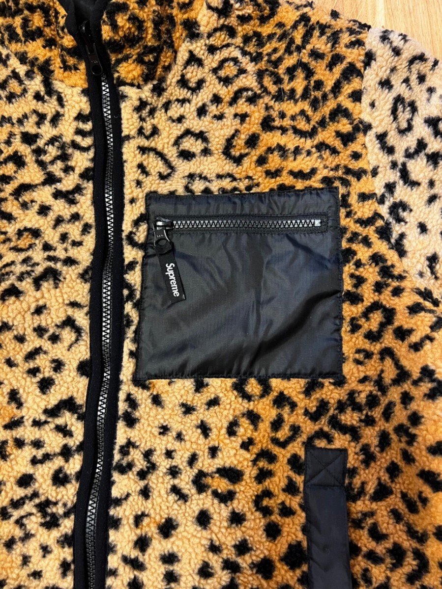Supreme Leopard reversible jacket size S | eBay