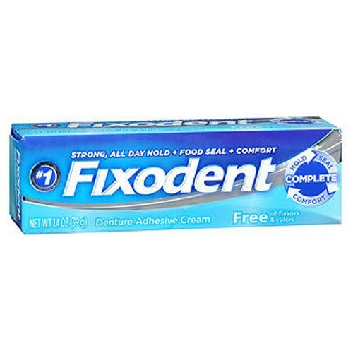 Fixodent Free Denture Adhesive Cream 1.4 Oz eBay