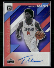Terance Mann 2019-20 Optic Signature Series Silver Prizm Auto
