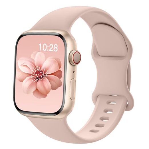 Sport Silicone Band Compatible with 38mm/40mm/41mm/42mm(Series 10) Milk Tea