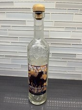 High West Rendezvous Rye Seeded Clear Glass Empty Bottle W/Cork