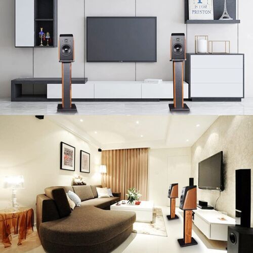 90cm Wooden Speaker Stand Stereo Surround Speaker Bracket Home Theater Stands - Picture 4 of 14