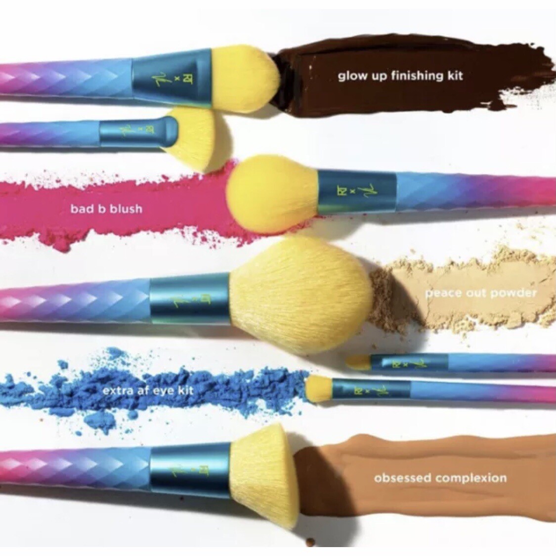 Real Techniques Limited Electric Love brush Set 036 047 048 049 Makeup Remover eBay