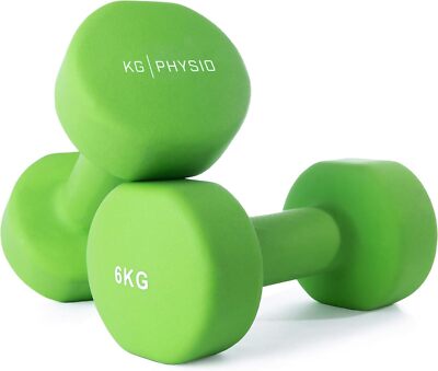KG Physio Weights Dumbbells (2 x 6kg) Set Weights Dumbbells Set