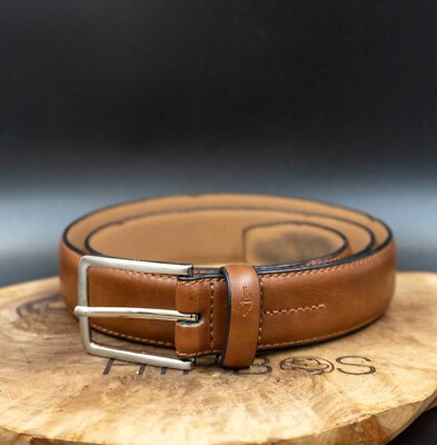 Dockers Herren Gürtel Kunstleder Klassischer Jeansgürtel Braun Größe 38