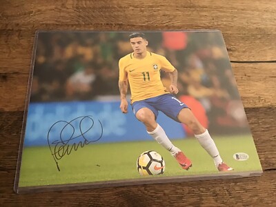 ブラジル代表 コウチーニョ サイン ユニフォーム 証明書 正規品 ナイキ Philippe Coutinho Signed Team Brazil 11x14 Photo Soccer Beckett