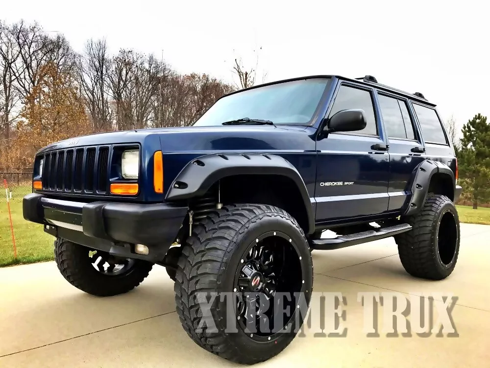 Paintable Black 84 01 Jeep Cherokee XJ Pocket Rivet Bolt Fender