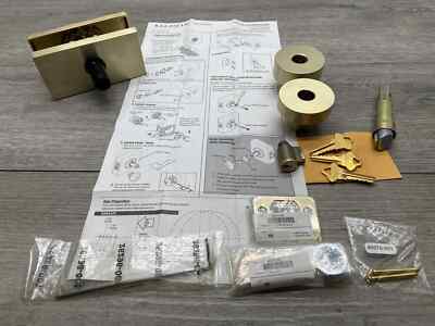 Baldwin ENCONCFR044 Single Cylinder Entry Knob Set, Rectangle Rose READ**