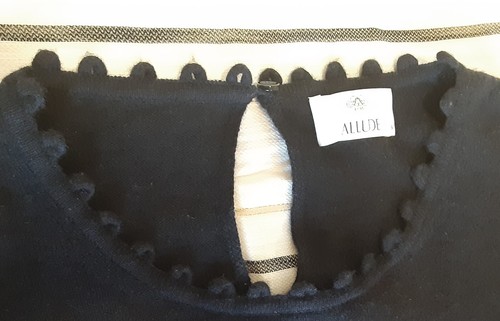 Abito elegante Allude nero in cashmere - Foto 3 di 11