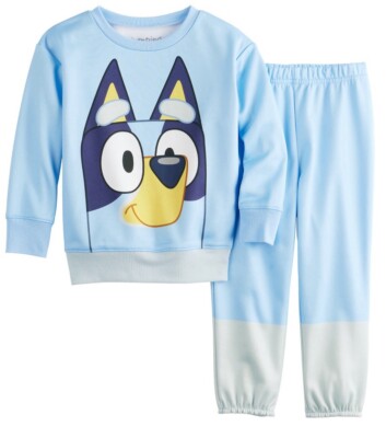 Jumping Beans Bluey Graphic Sweatshirt & Jogger Pants Set Size 4T Boys Or Girls