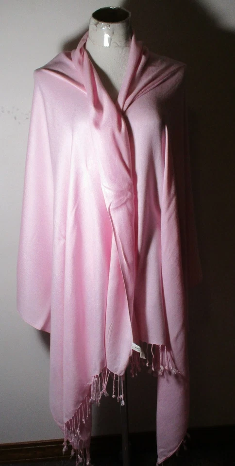 Pashmina BIJOUX TERNER Pink "Pseudo Pashmina" Scarf Wrap - Image 2 of 4