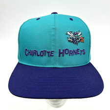 Vintage 90s Charlotte Hornets NBA Basketball Sprite Snapback Hat INKO Snap Back