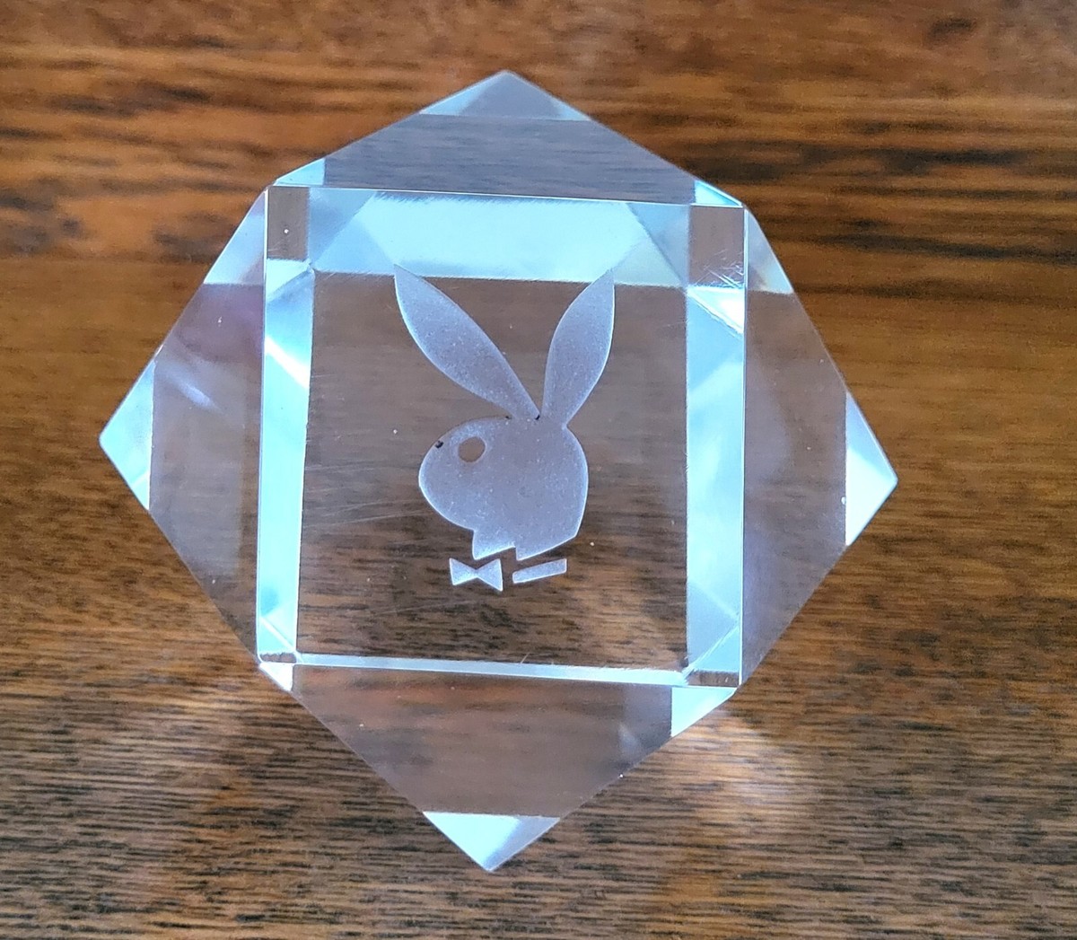 【当店一番人気】 Vintage 60's Cut Hand Crystal Imported Bunny Playboy アンティーク雑貨