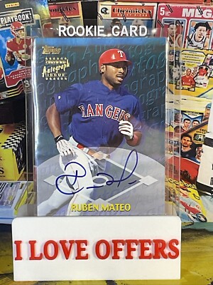 1999 TOPPS CERTIFIED ISSUE RUBEN MATEO ROOKIE AUTOGRAPH RARE C STORE NAME MORE