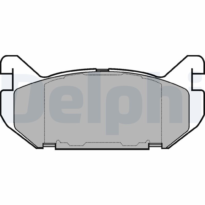 Plaquettes de frein DELPHI LP802 pour disques de MAZDA 626 IV Hatchback