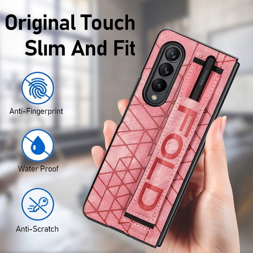 Custodia da polso per Samsung Galaxy Z Fold6 5 4 3 antiurto in pelle rigida - Foto 10 di 18